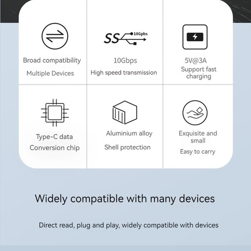 Đầu Chuyển Đổi Usb 3.1 Sang Type C OTG 5Gbps 5 Usb 3.1 Sang Usb Chuyên Dụng Cho Máy Tính