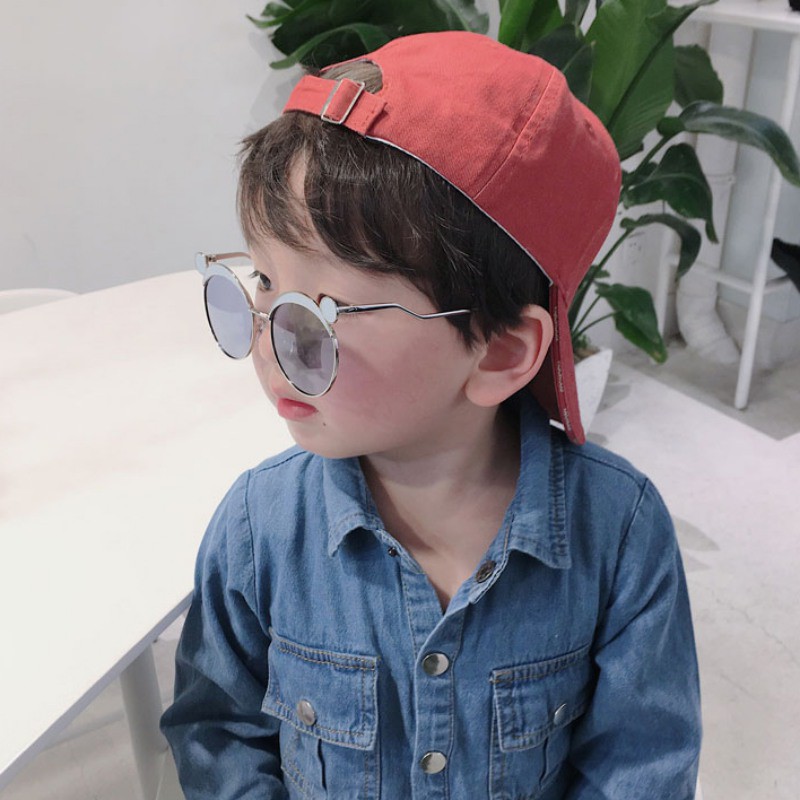 Mũ lưỡi trai thêu chữ phong cách thể thao năng động cho bé