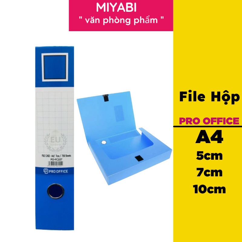 File Hộp PRO OFICE khổ A4 7 cm cao cấp , hàng chính hãng