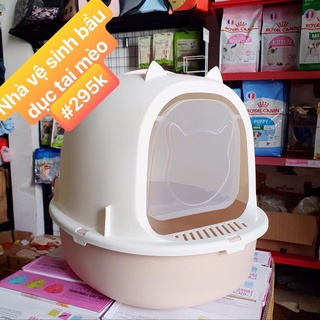 [FREESHIP] Nhà vệ sinh cho mèo, nhà vệ sinh mèo, nhựa cứng cáp, thông khí, khử mùi ⚡ tặng kèm xẻng cực xịn xò ạ ⚡ :))
