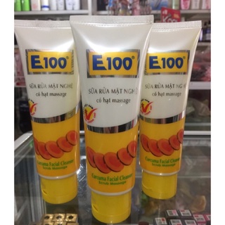 Sữa rửa mặt E100 nghệ hạt Massage 100g