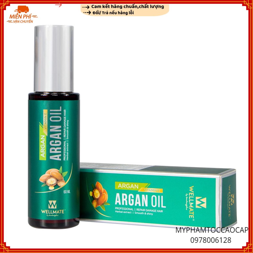 ✅ Tinh Dầu Phục Hồi Tóc Hư Tổn Nặng #wellmate 60ml