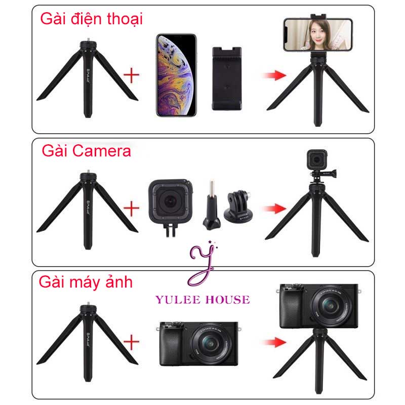 GIÁ ĐỠ ĐIỆN THOẠI, MÁY ẢNH - GẬY SELFIE, TỰ SƯỚNG - CHÍNH HÃNG PULUZ