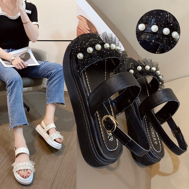 Xăng đan Nữ Hở Ngón Đế Dày Thời Trang Cá Tính