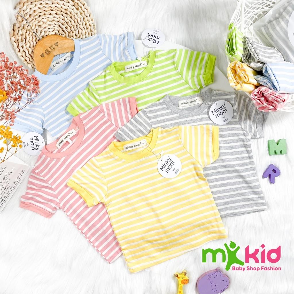 Bộ Tay Ngắn, Quần Dài THUN LẠNH MINKY MOM [SIZE ĐẠI 12-26KG] Sọc Kẻ Ngang Dễ Thương Cho Bé Trai bé Gái