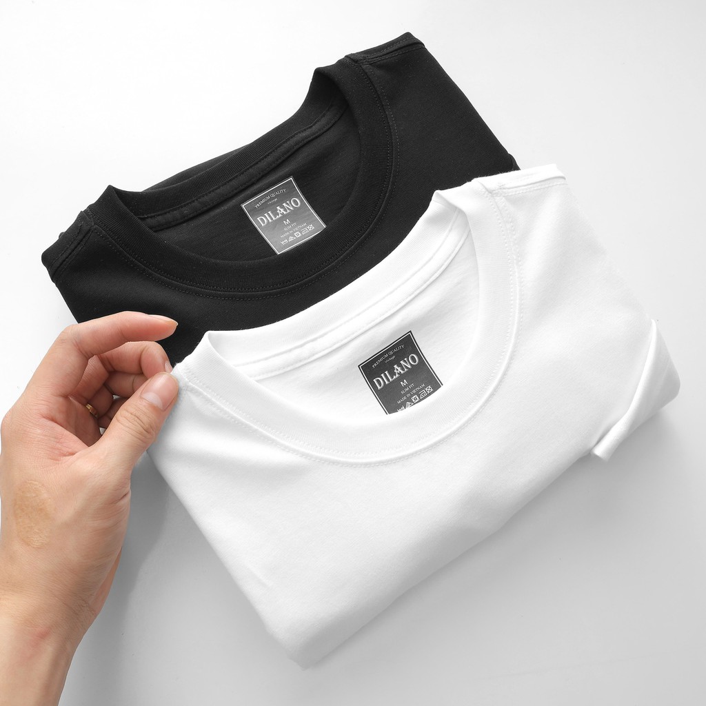 Áo Thun Trơn nam ngắn tay cổ tròn chất liệu 100% Cotton, form chuẩn Dilano DL01 | BigBuy360 - bigbuy360.vn