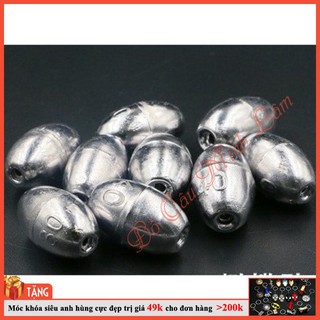 [RẺ VÔ ĐỊCH] Chì câu cá tròn xuyên tâm phù hợp nơi câu sông và nơi nước chảy mạnh