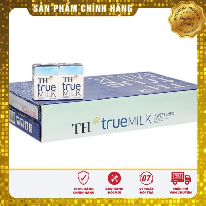 Sữa tươi tiệt trùng TH True Milk có đường, ít Đường 110ml (thùng 48 hộp)