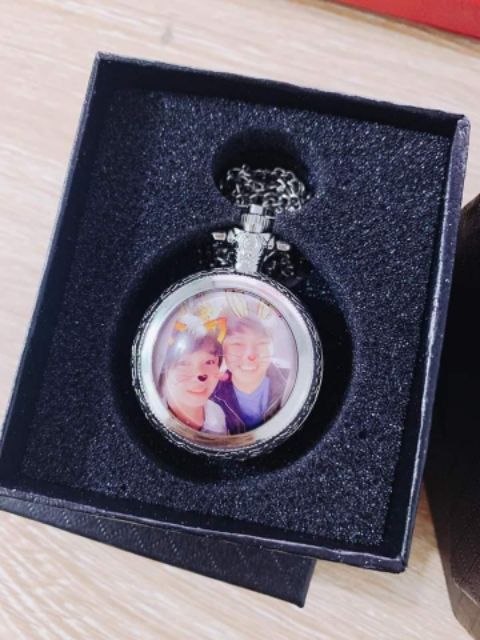 Dây chuyền Đồng Hồ LOCKET in hình ghi chữ theo yêu cầu