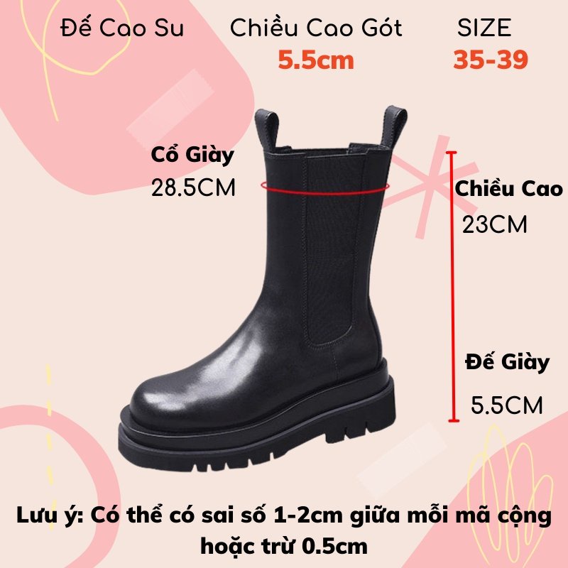 Boot Nữ Giày Boot Nữ Cao Cổ Trẻ Trung Phong Cách Ulzzang Thời Trang Hàn Quốc LEON OFFICIAL