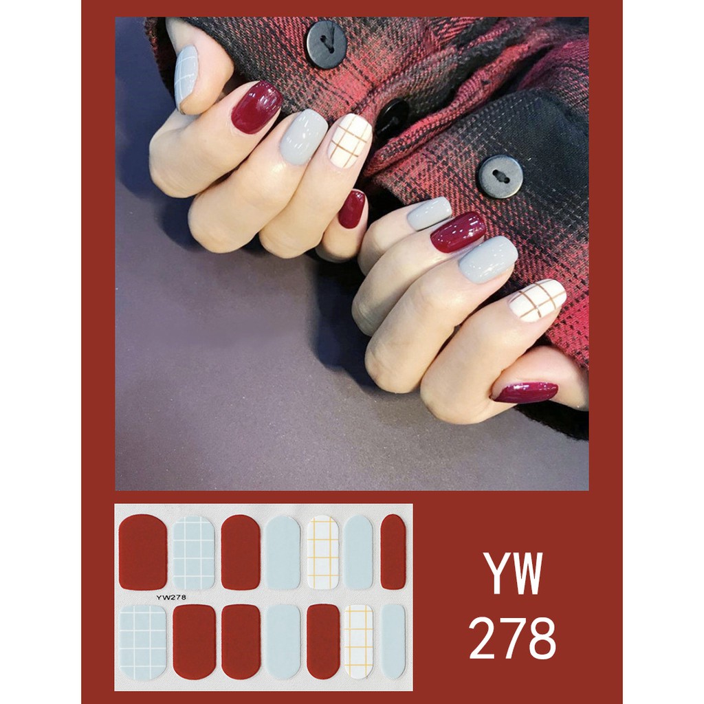 Miếng dán trang trí móng tay nhiều kiểu dáng bắt mắt