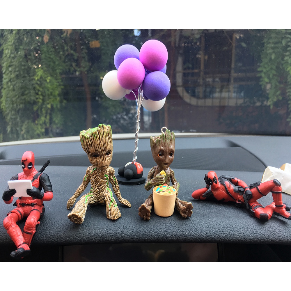 Marvel Phụ Kiện Trang Trí Nội Thất Xe Hơi Hình Nhân Vật Groot Đáng Yêu