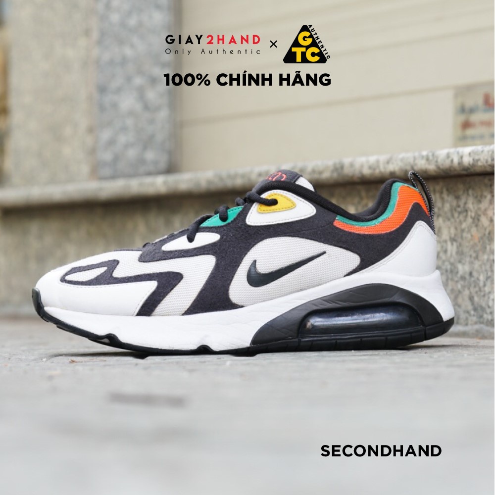 [2hand] Giày Thể Thao NIKE AIRMAX 200 ' RASTA ' AQ2568-101 GIÀY CŨ CHÍNH HÃNG