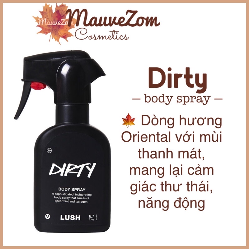 Xịt toàn thân - Dirty body spray - LUSH