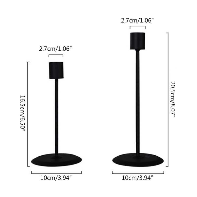 Bộ 2 Giá Đỡ Đèn Cầy Phong Cách Retro Lãng Mạn