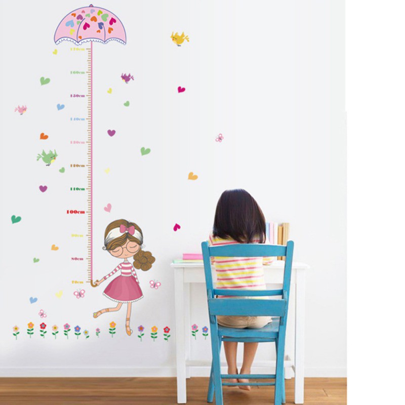 Miếng dán tường đo chiều cao cho bé