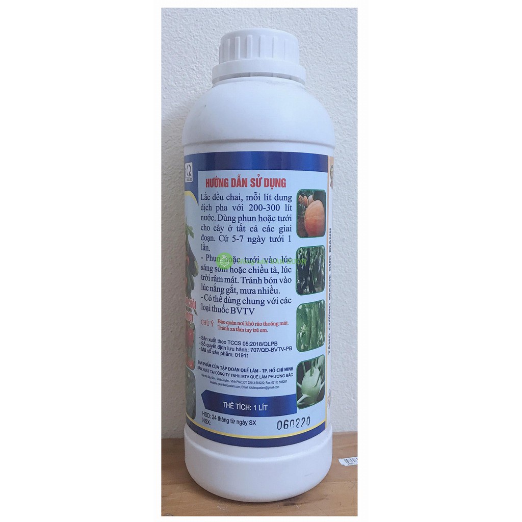 Dung dịch HUMIC Quế Lâm chuyên kích rễ, kích đọt, mập cây (chai 1L) dùng tốt cho mọi loại cây