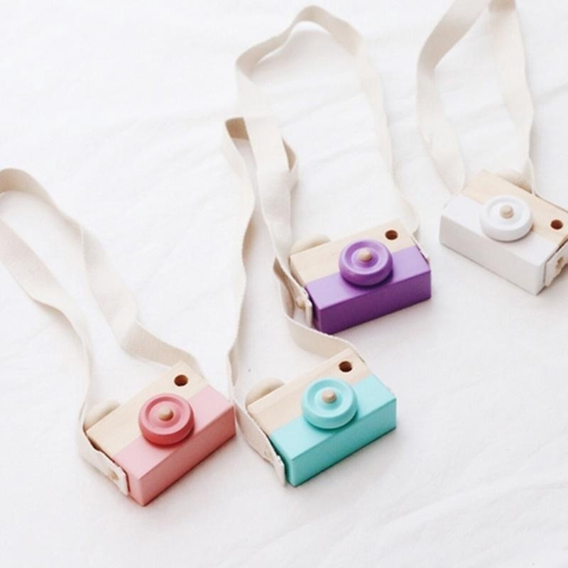 Máy ảnh đồ chơi bằng gỗ cho bé