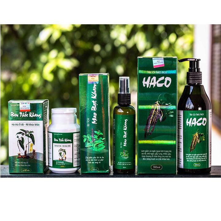 Bộ Uống Xị Gội Haco Hỗ trợ mọc tóc, chống rụng tóc sản phẩm của Thầy Trương Việt Bình