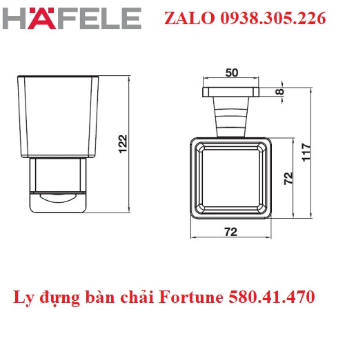 Ly đựng bàn chải Fortune 580.41.470 | BigBuy360 - bigbuy360.vn