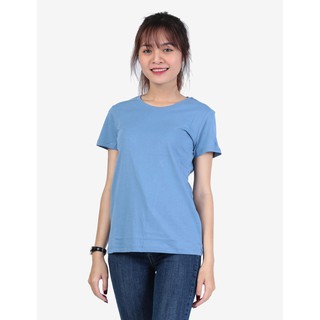 Áo thun nữ cổ tròn 100% cotton màu XÁM MÔN