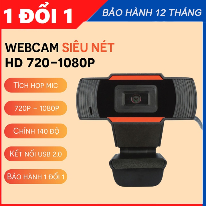 Webcam Máy Tính - Camera Full HD 720 - 1080Hp hỗ trợ học trực tuyến