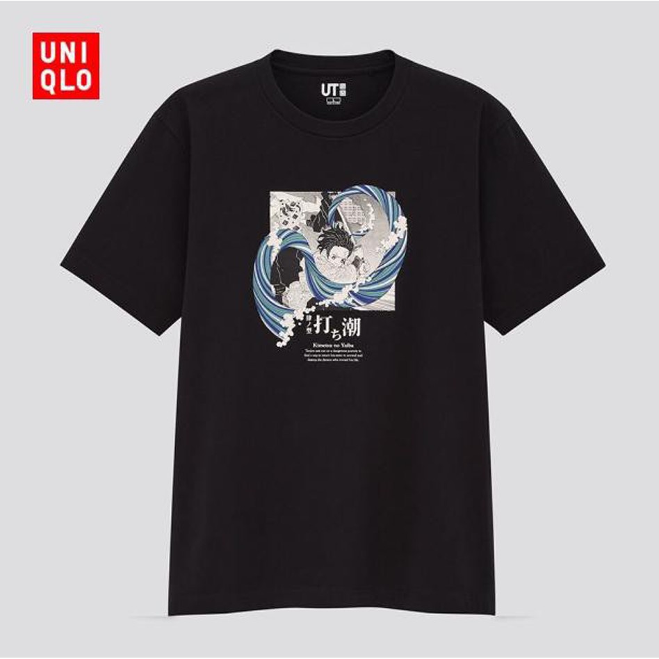 Áo thun Uniqlo 431956 in họa tiết hoạt hình Demon Slayer trẻ trung