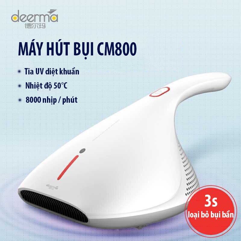 Máy Hút Bụi Giường Đệm Deerma CM800 Diệt Khuẩn UV Tiện Lợi Máy Bảo Hành 12 Tháng VT46