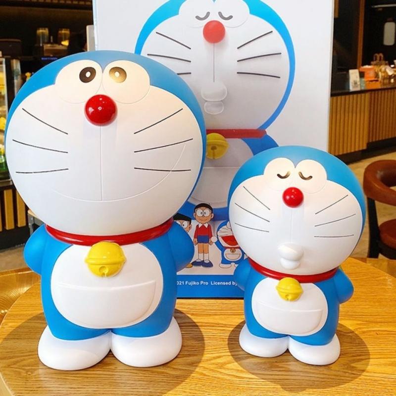 Con heo đất doraemon con heo đất chống rơi vật trang trí con heo đất khổng lồ con heo đất đẹp quà trẻ em