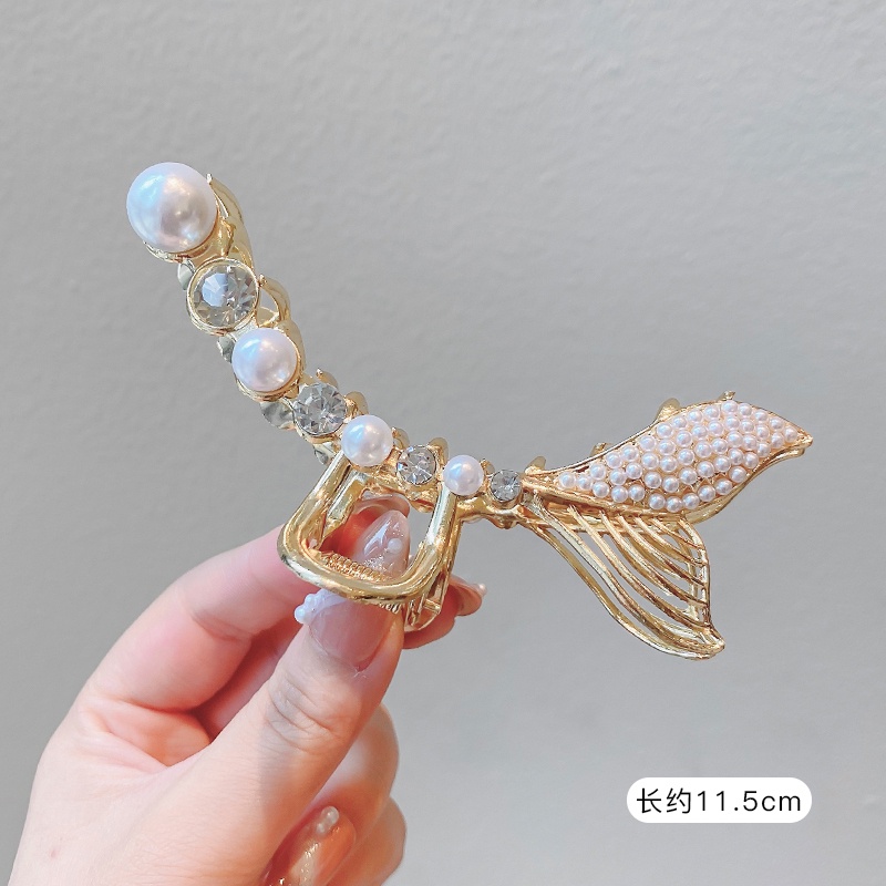 Kẹp tóc trong suốt thiết kế đơn giản phong cách Hàn Quốc cho nữ