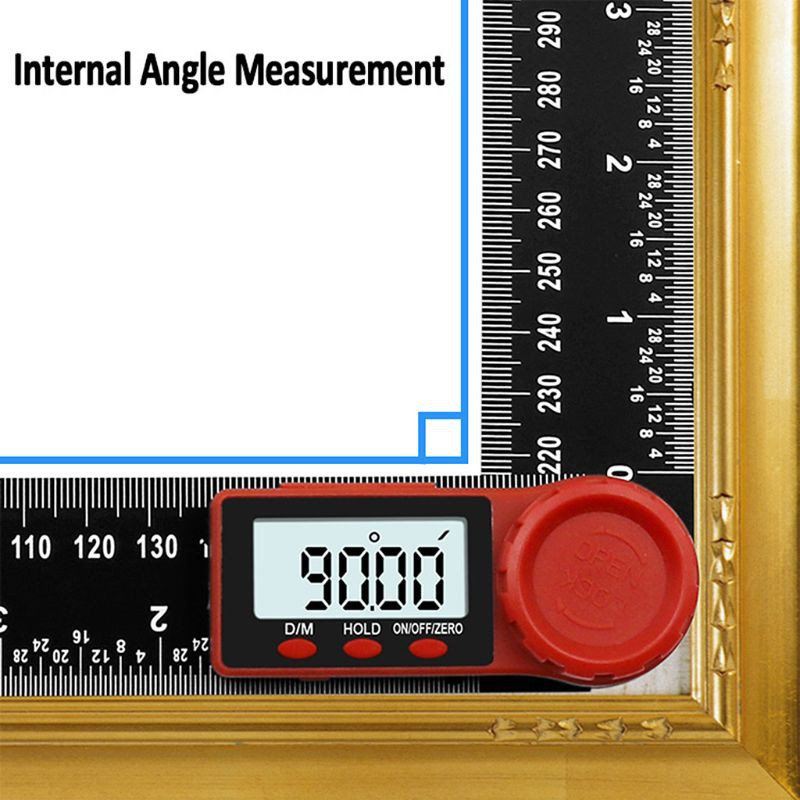 Thước đo góc tích hợp màn hình điện tử dài 200nm tiện dụng