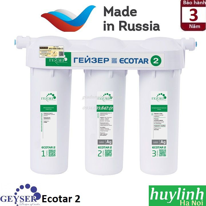 Máy lọc nước Nano Geyser Ecotar 2 - Nhập khẩu LB Nga - Russia