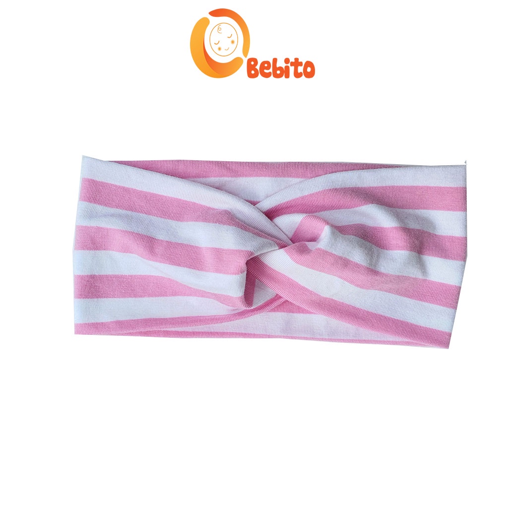 Băng Đô Turban Xoắn Chéo Cho Bé Gái 0-5 Tuổi Đủ Size Siêu Xinh Dùng Hè Thu Đông