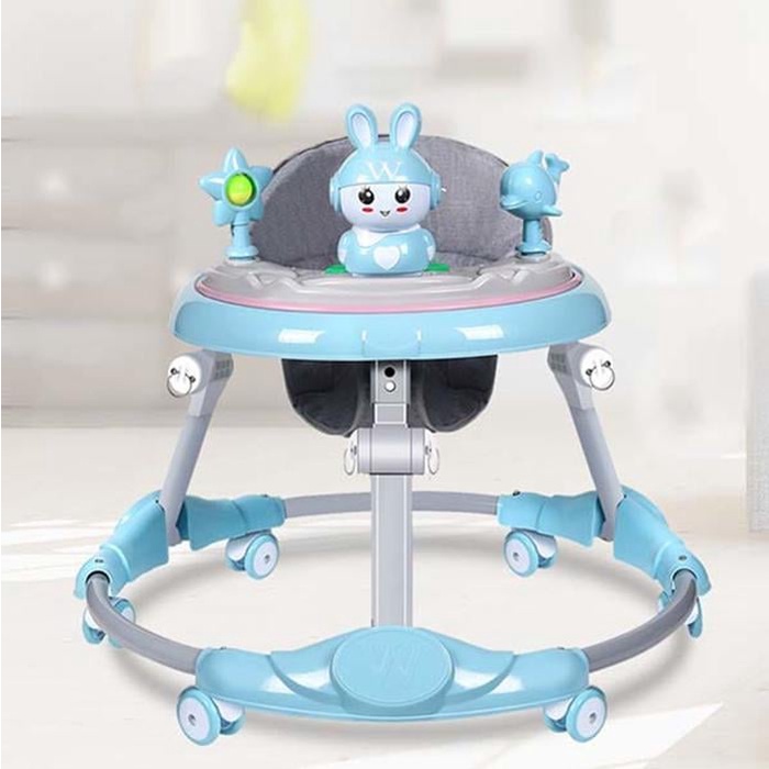 XE TẬP ĐI CHO BÉ 2IN1 BABY WALKER 619M XE NÔI QUÂY TRÒN 6 BÁNH XOAY 360 ĐỘ