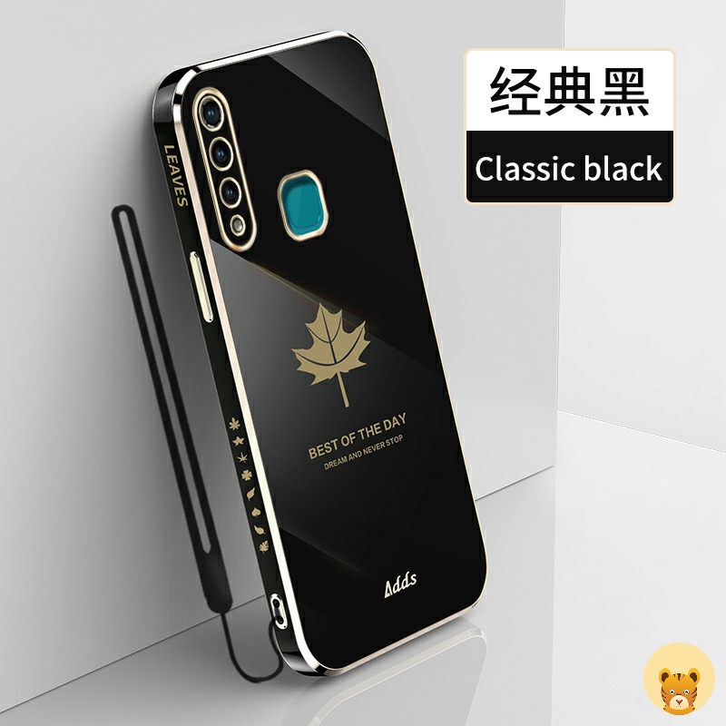 Ốp Điện Thoại Mạ Điện Mềm Mịn Có Dây Đeo Sang Trọng Cho Vivo Y19