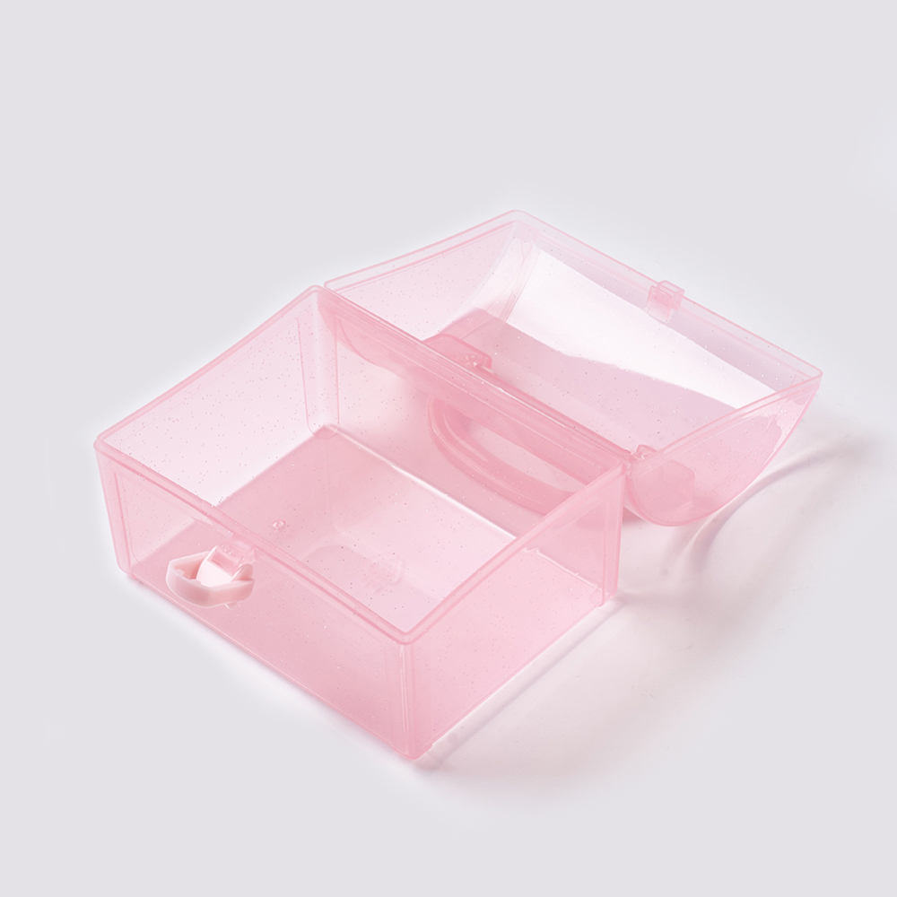 1 Hộp Nhựa Đựng Trang Sức Hình Chữ Nhật 11.8x10x8.5cm