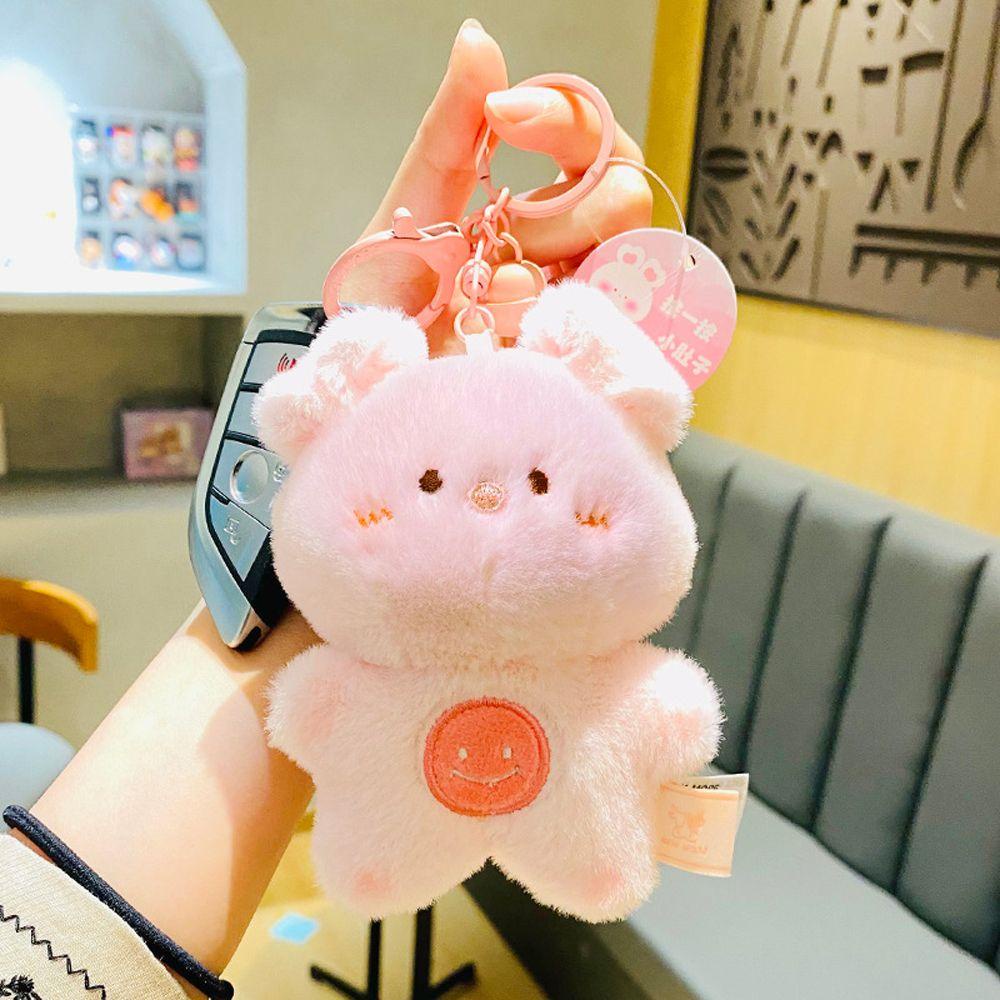 Móc Khóa Thỏ Nhồi Bông Đáng Yêu