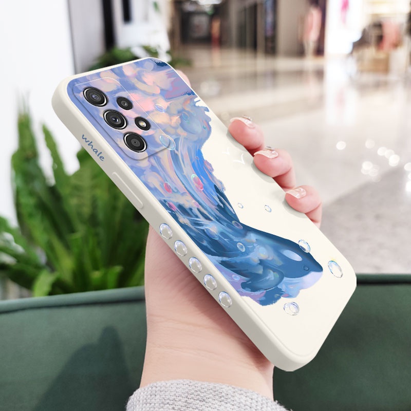 Ốp Điện Thoại Hình Cá Voi Cho Samsung Galaxy A72 A52 A52S A42 A32 4G 5G
