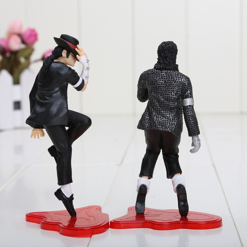 Bộ 5 tượng mô hình nhân vật Michael Jackson phong cách chibi 12cm
