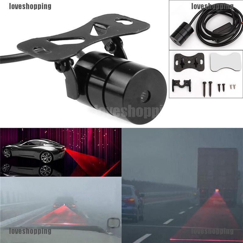 Đèn LED Laser Cảnh Báo Chống Va Chạm Màu Đỏ Cho Xe Hơi
