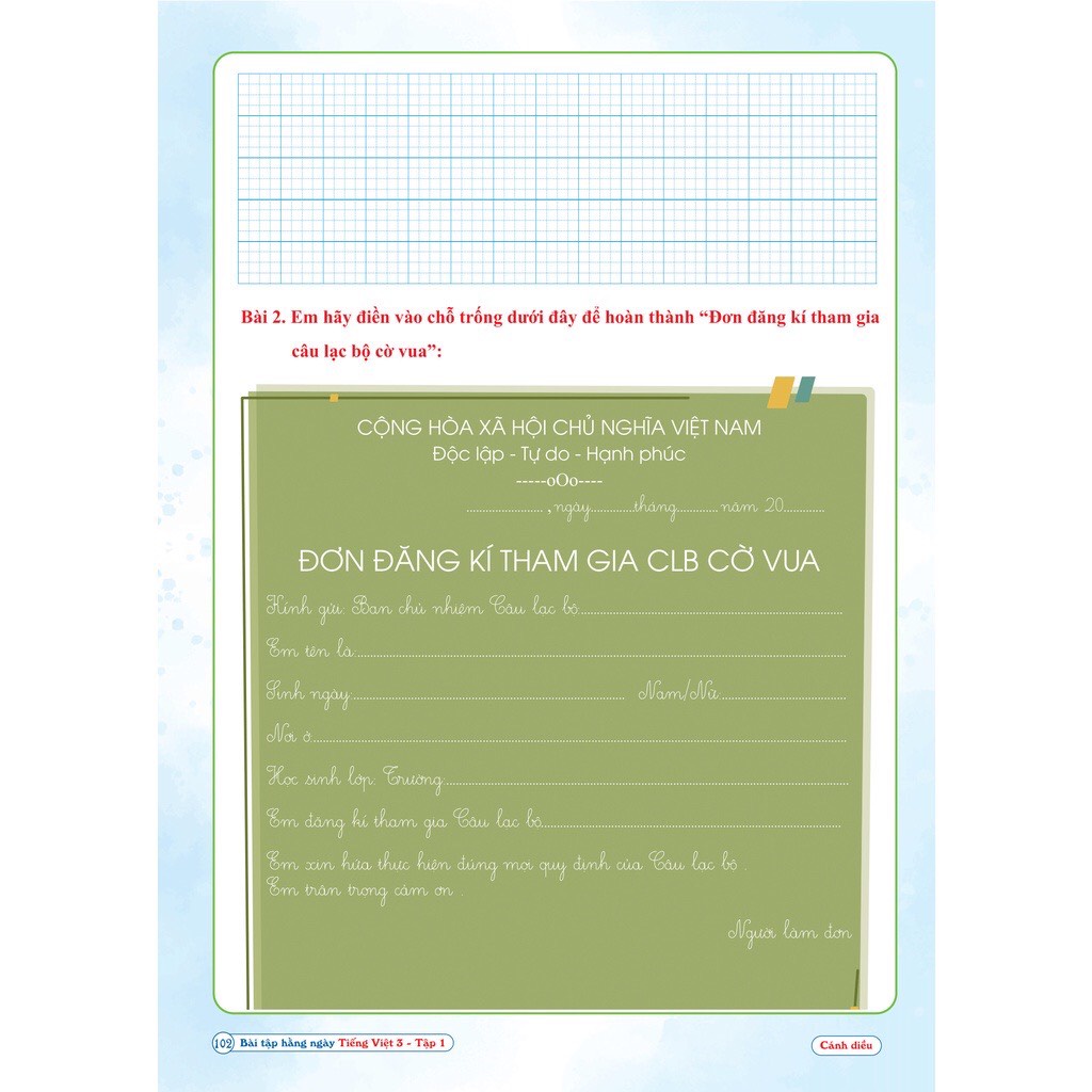 Sách- Combo BÀI TẬP HÀNG NGÀY TOÁN, TIẾNG VIỆT lớp 3 CÁNH DIỀU KÌ 1