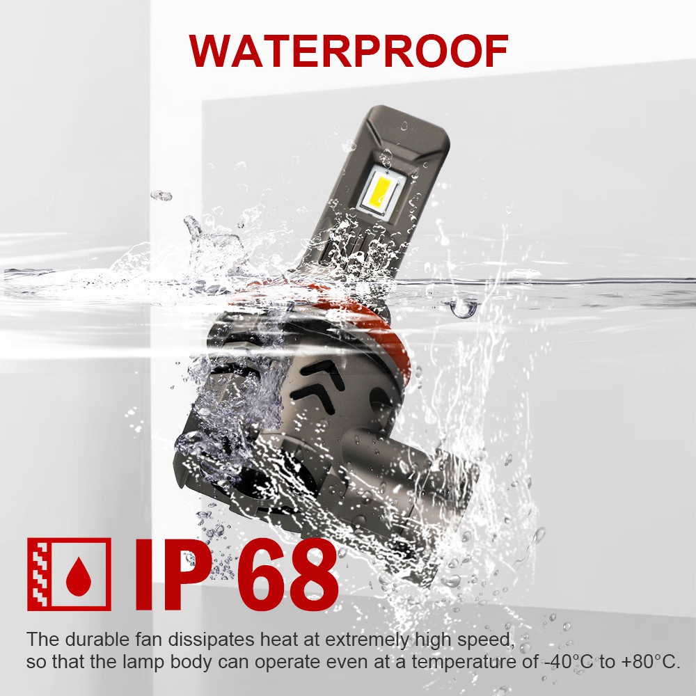 Đèn pha led mini H4 H7 H11 H1 9005 9006 Hb3 Hb4 12v 3570 dành cho xe hơi