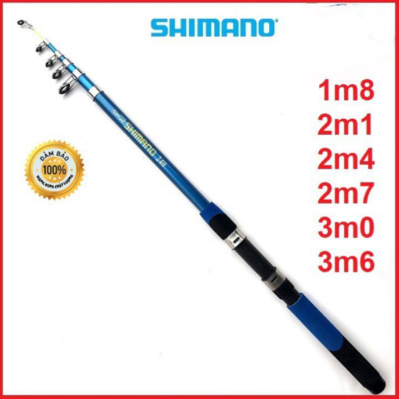 Cần câu cá rút gọn Shimano 1,8m-3m6 siu khỏe (siêu rẻ)