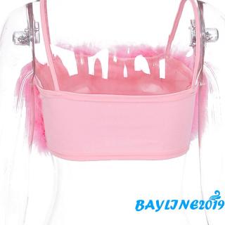 ❀May-plush Sling Wrap Top Áo Thun Nữ Thu Đông Gợi Cảm Đảng Đa Năng Không Tay Áo Lót