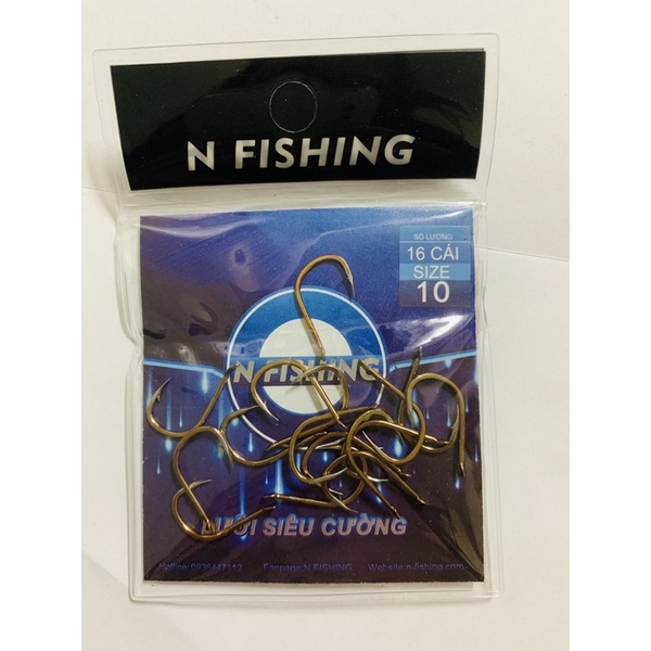 Phụ kiện câu đài, Lưỡi câu cá - Lưỡi câu Siêu Cường N Fishing