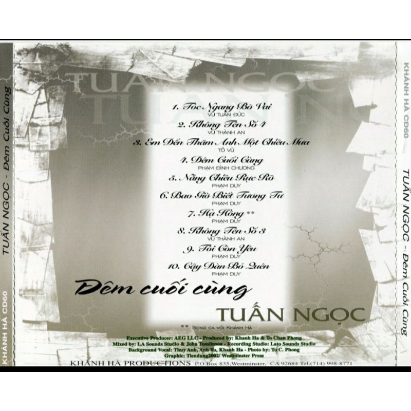 Bộ 5 cd Tuấn Ngọc phono