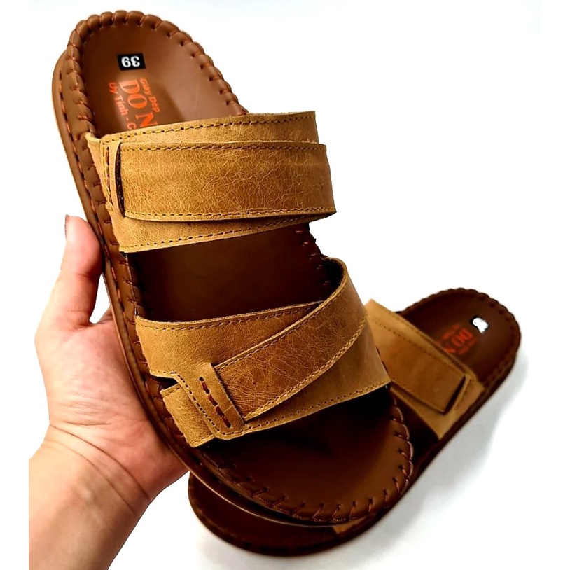 Dép 2 Quai Đế Lá Cao Cấp-Kinson Shop