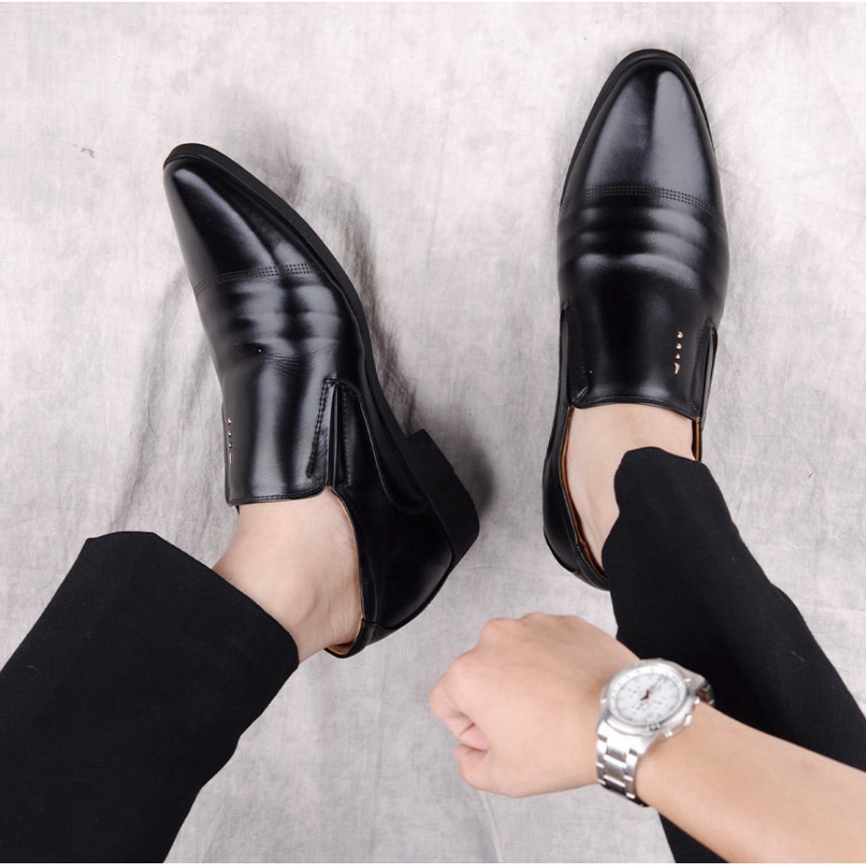 ĐẾ KHÂU CỰC BỀN BỈ Giày Tăng Chiều Cao Nam Bảo Ngọc ✅ Cao Ẩn 7cm Kín Đáo Bí Mật 🎁 Bảo Hành Nổ Da 2 Năm ✅ Mã TC126 | BigBuy360 - bigbuy360.vn