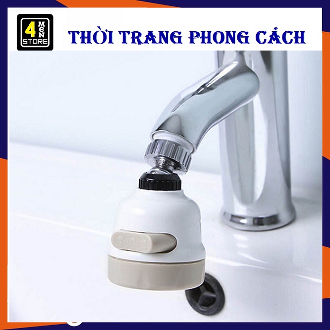 Đầu Vòi Nối Rửa Chén Bát Tăng Áp 3 Chế Độ Phun Xoay 360 Độ Tiết Kiệm Nước Tối Đa