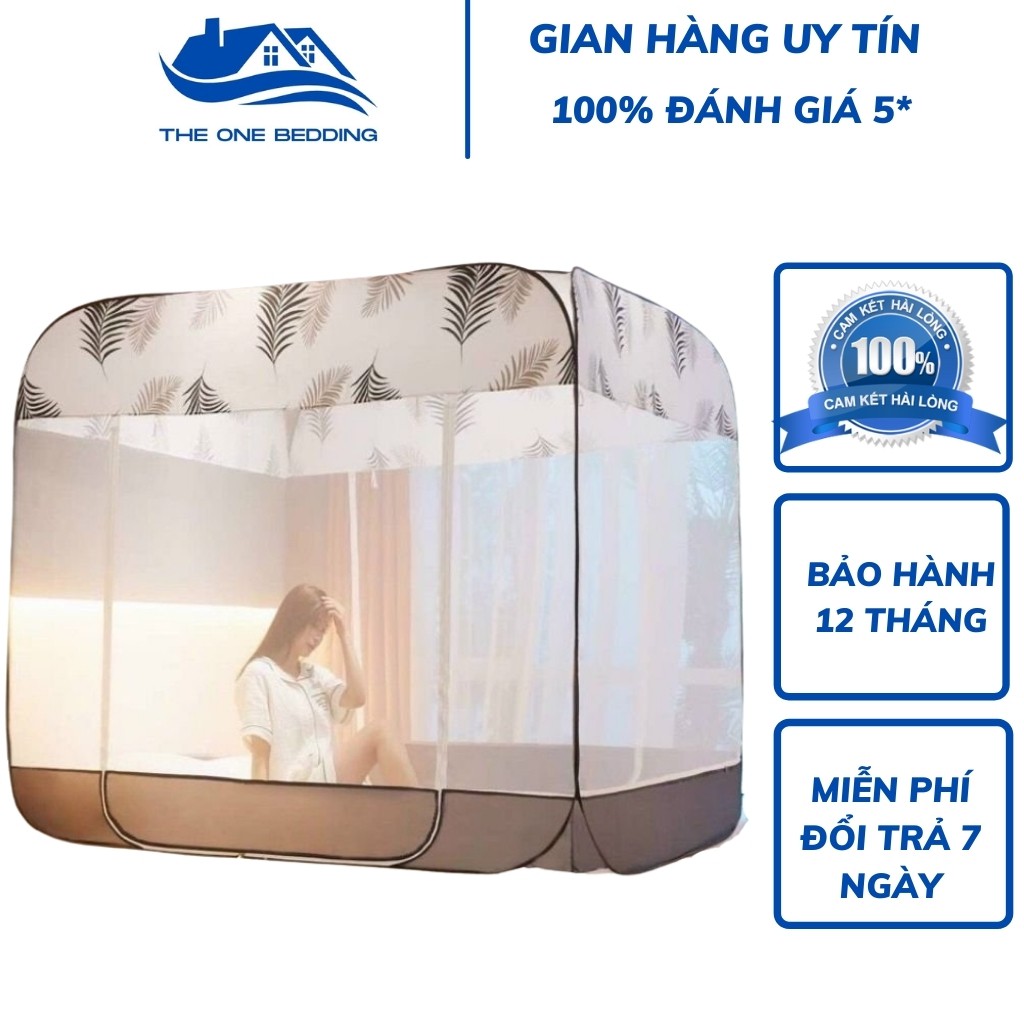 Màn chụp đỉnh vuông gấp gọnThe One Bedding,Màn chụp tự bung cao cấp-Hàng nhập khẩu bảo hành 6 tháng